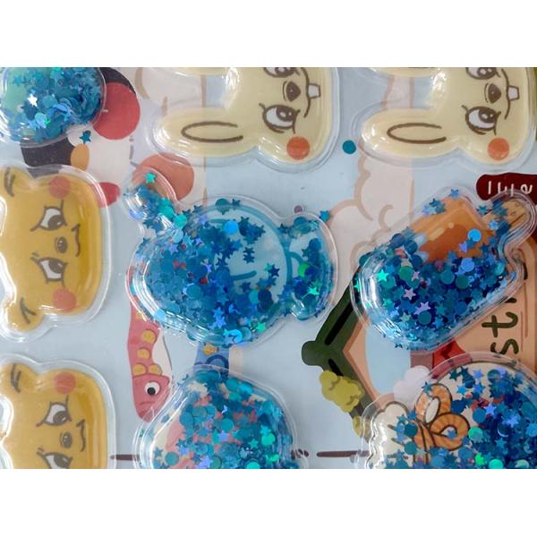 Sequin 3D Cartoon Stickers Shake Animal Crossing Stickers Silk Screen Printing
