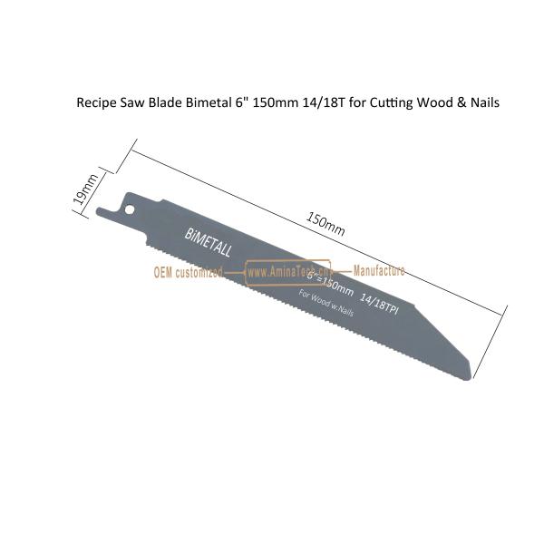 Recipe Saw Blade Bimetal 6
