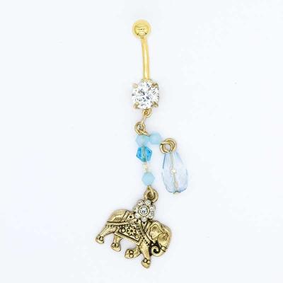 Elephant Dangle Body Piercings Jewellery 316 Stainless steel OEM ODM