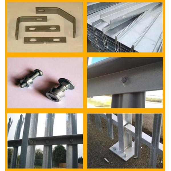 Decorative Steel Palisade Fencing Easy Installation Heavy Duty Anti Climb