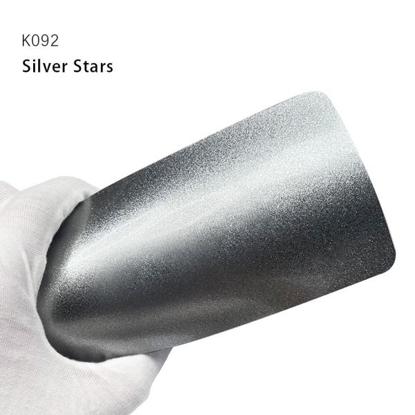 K092 Silver Stars TPU Color Pintura para automóviles Película de protección Glitter Car Wrap