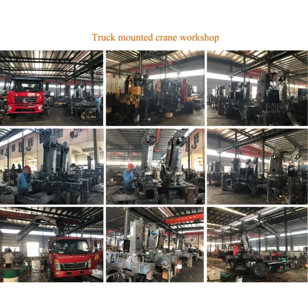 Flatbed 5 Ton Truck Mounted Crane Dongfeng Hydraulic Telescopic Boom Crane