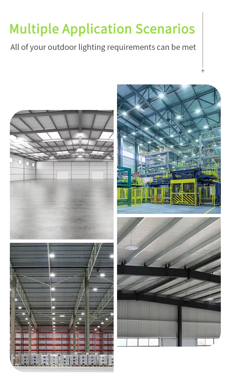 High Brightness UFO Factory Lights, High Bay Lighting for Factories, Warehouses, and Gymnasiums