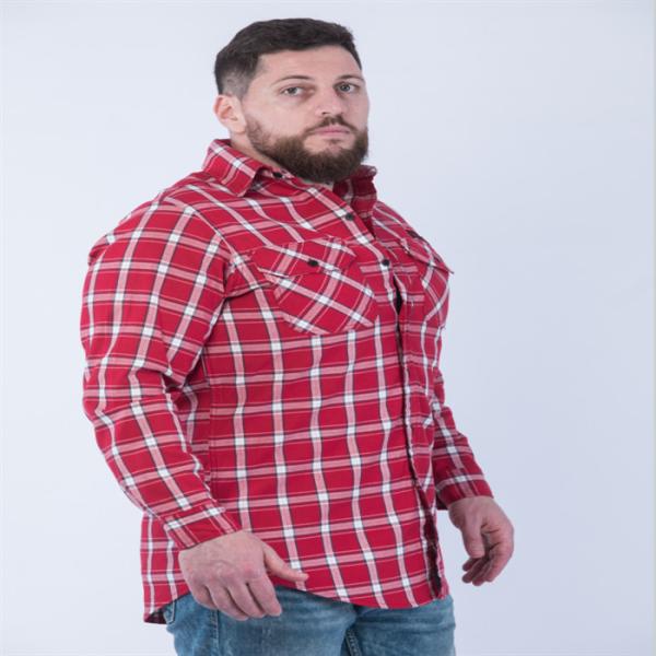 Кнопка на Workwear EN11611 шотландки пожаробезопасном образовывает дугу рубашки доказательства HRC2