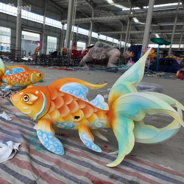 Traditional Chinese Fish Lantern for Lantern Festival Customizable