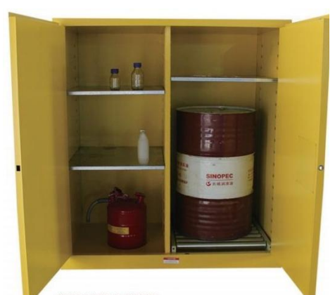 FW-WY810550 Securely Store Oil Drums with Double Door Safety Cabinet and Special Roller