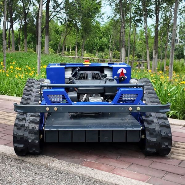 Gasoline-Powered 4-Stroke Single Cylinder Cordless Remote Control Lawn Mower with Start/Stop Feature Industrial & DIY Grade