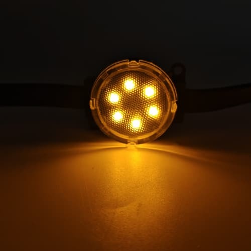 50mm Transparent Permanent High Brightness LED Point Light RGB Changeable IP67 Waterproof Outdoor Decoration