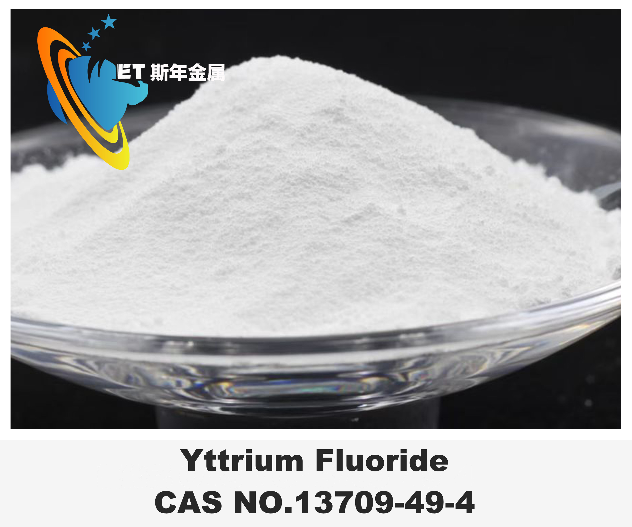 Specialty Alloys 99.99% Yttrium Fluoride YF3 CAS 13709-49-4 White Powder