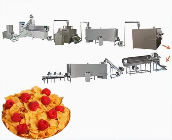 máquina asada Kellogg del extrusor de los snacks de las avenas del cereal de desayuno 200-500kg