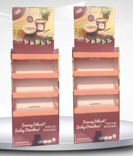 K3 K6 POS Promotion Cardboard Display Stands 300*450*1640mm