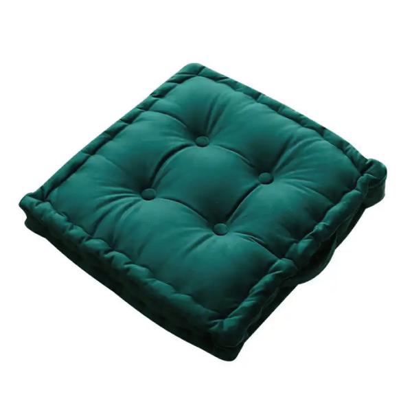 Customized Color Thicken Velvet Square Floor Cushions With Handle for Home Decor Sofa
