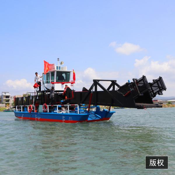 Lake Automatic Gear Drive Aquatic Weed Harvester Water Hyacinth Cutting Ship Trash Skimmer Boat40hp 60hp