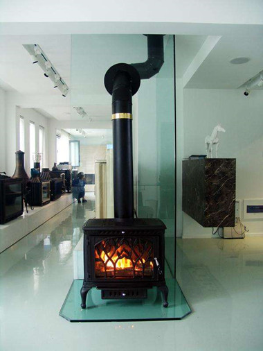 High Efficiency Victorian Cast Iron Fireplace Craft Stove With Chimney