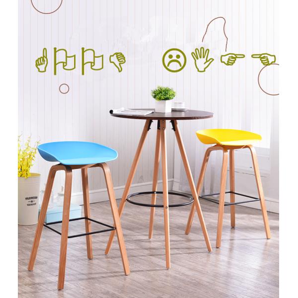 Practical Fashionable Polypropylene Plastic Bar Chairs Multi Colors Optional