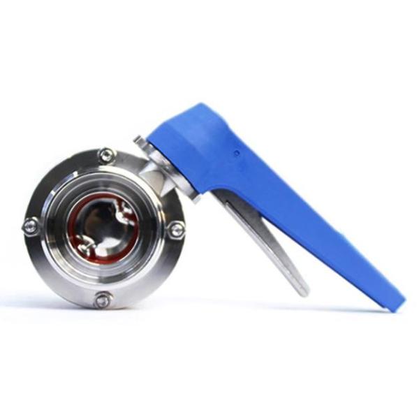 DIN IDF DN10-DN300 Stainless Steel Sanitary Valves 12 Inch Butterfly Valve