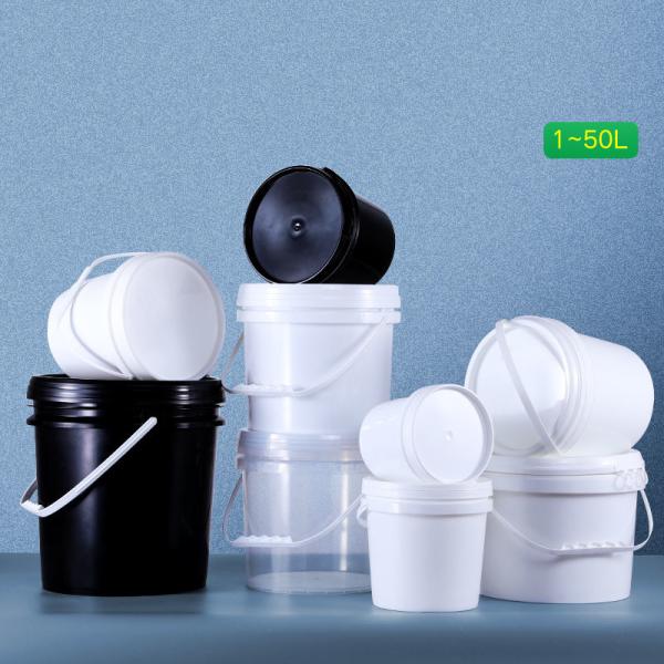 6L Household Clear Plastic Round Custom Printing Candy Popcorn Cookie Bucket With Lid