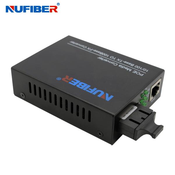 NF-PSE5201-C20 100M POE Media Converter Single Port Single mode Dual Fiber For IP Camera