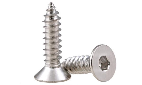 Countersunk Head Hex Drive Self - Tapping Screws Flat Head Socket Drive Pointed Screws