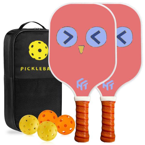 Novice Practice Pickleball Rackets with Lightweight PP Honeycomb Core and USAPA Approval
