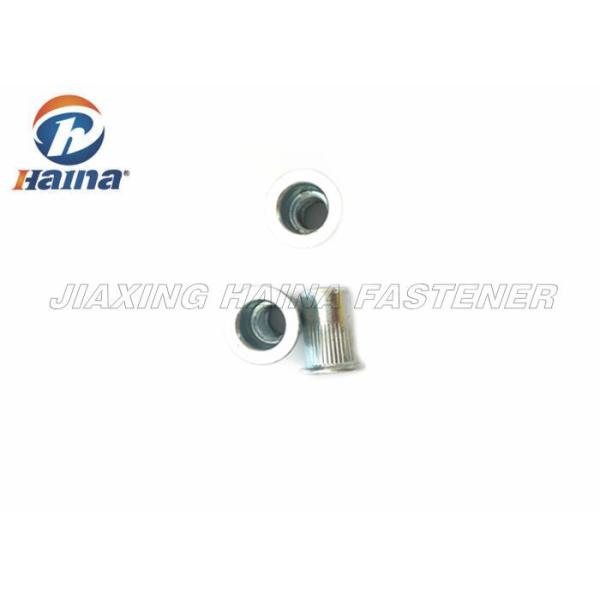 carbon steel Blue Zinc Plated M10 Flat Head Knurled Blind Rivets Nut