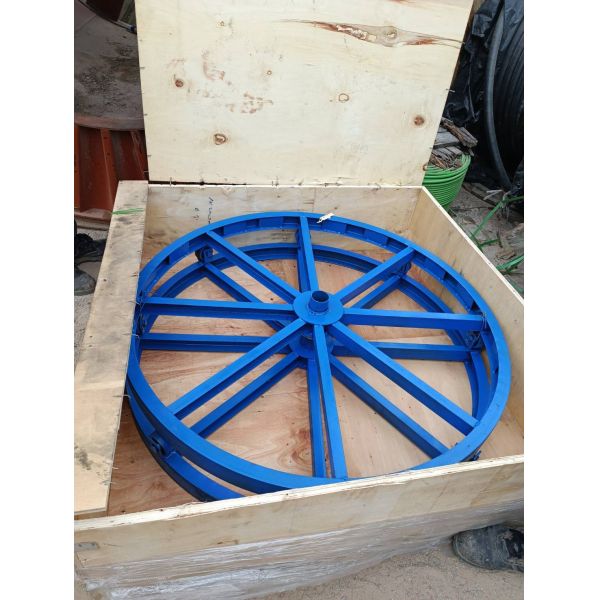 Heavy-Duty Cable Drum Jack with 20-50 KN Rated Load and 800-1200mm Diameter Pallet for Smooth Cable Pay-Off