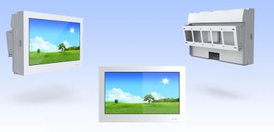 cartaz digital 85 do monitor impermeável exterior completo da tevê do lcd toda à prova de intempéries com bulit no condicionador de ar -45~55℃