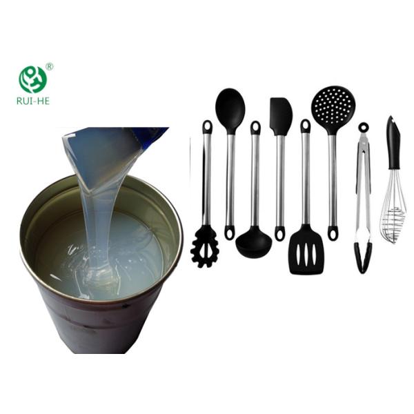 Alta goma de silicona líquida respetuosa del medio ambiente transparente da alta temperatura de la categoría alimenticia para el artículos de cocina
