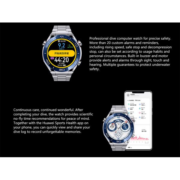 HUA-WEI WATCH Ultimate Sports Diving  100 Meter Deep Diving Outdoor Exploration Support Two-Way Beidou Satellite