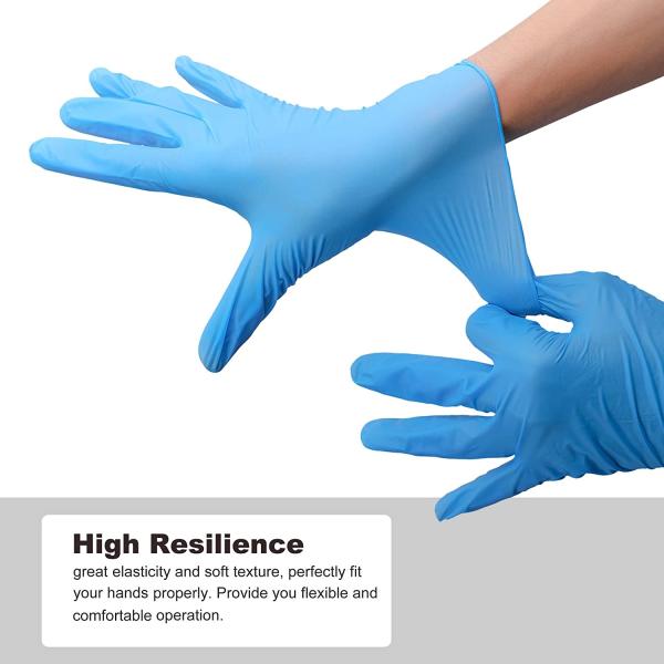 Highly Flexural Characteristic Disposable Nitrile Gloves Powder Free Latex Free hand protection no smell