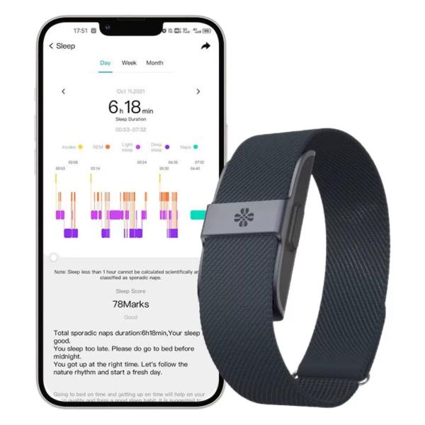 Bracelet de fitness ECG intelligent avec moniteur de pression artérielle et suivi SpO2 HRV, étanche 5 ATM