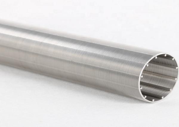 High Rigidity 4 Inch 117mm Dia Wedge Wire Strainer , Wedge Wire Filter Pipe