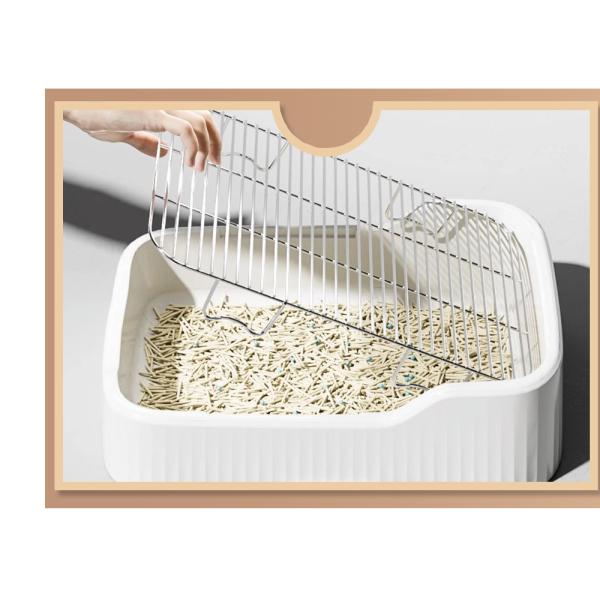 Convenient Indoor Dog Potty Tray No Leak Spill Protection Wall and Easy Clean Design