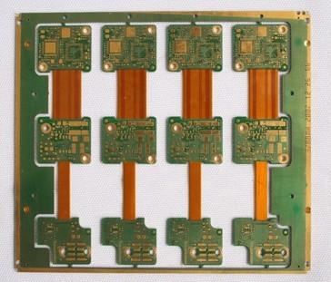 PWB rígido Multilayer do cabo flexível revestimento da superfície de ENIG de 6 camadas FR4 + material do Polyimide