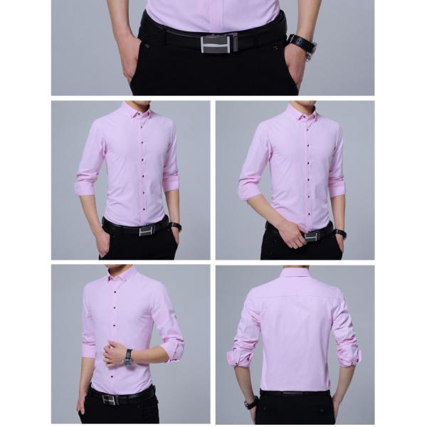 GALLERY White Long Sleeve Business Unisex Camisas Oversize Formal Shirts For Men's Polo Shirt clothes