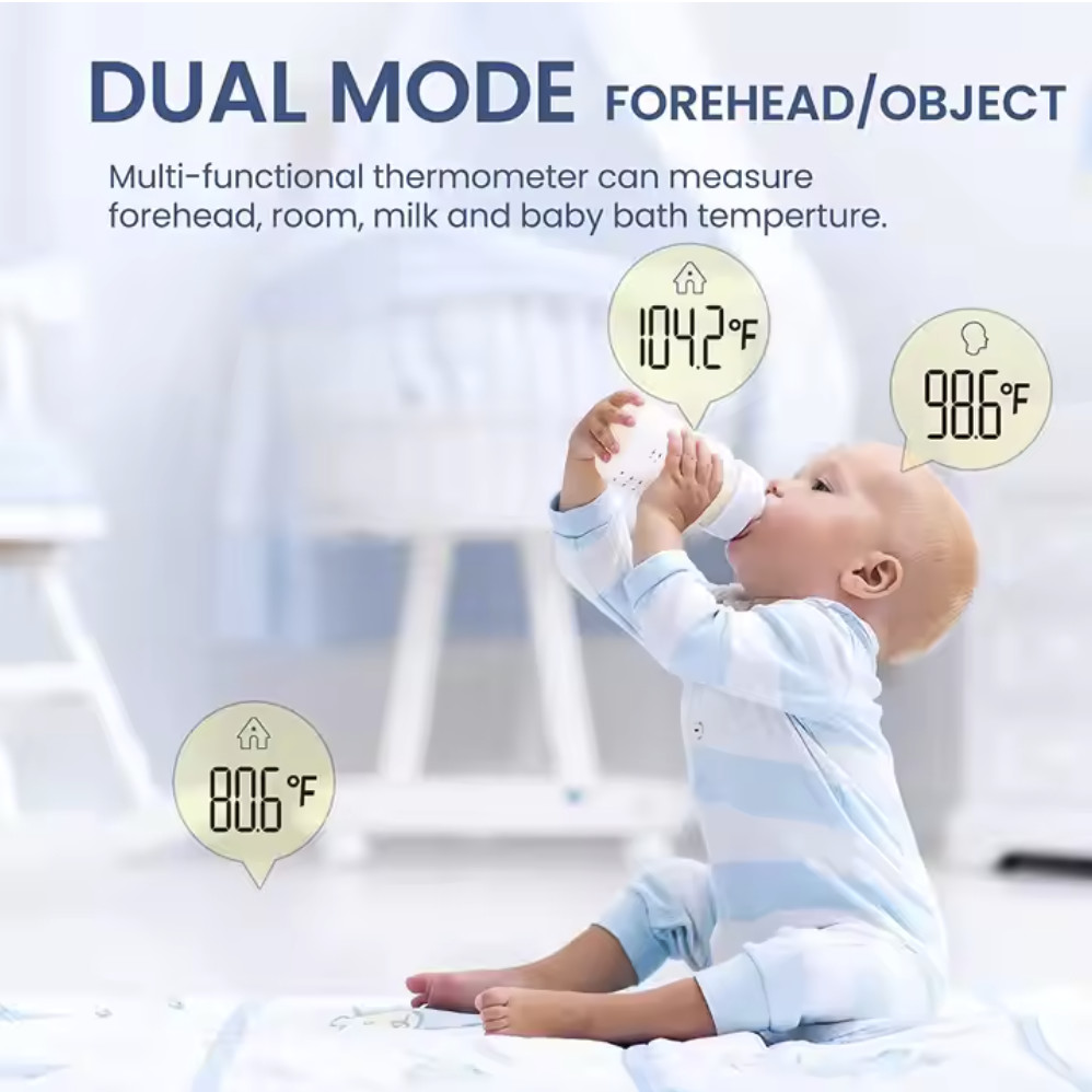 LCD Digital Display No Touch Forehead Thermometer 15s Auto Shutdown