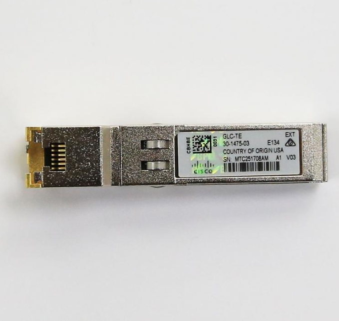 GLC-TE Cisco SFP GLC Module 1000BASE-T SFP модуль приемника для медных проводов категории 5