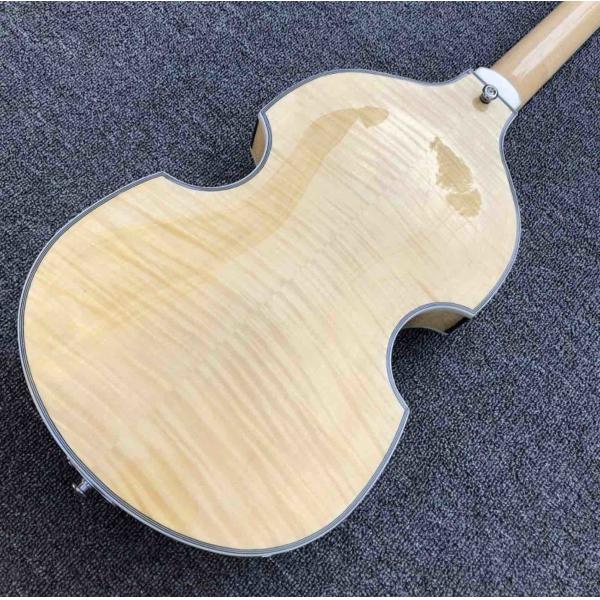 Custom British flag Hofner Violin 4 strings Electric bass guitar BB2 Icon Series Hofner Flame maple vintage CT bass