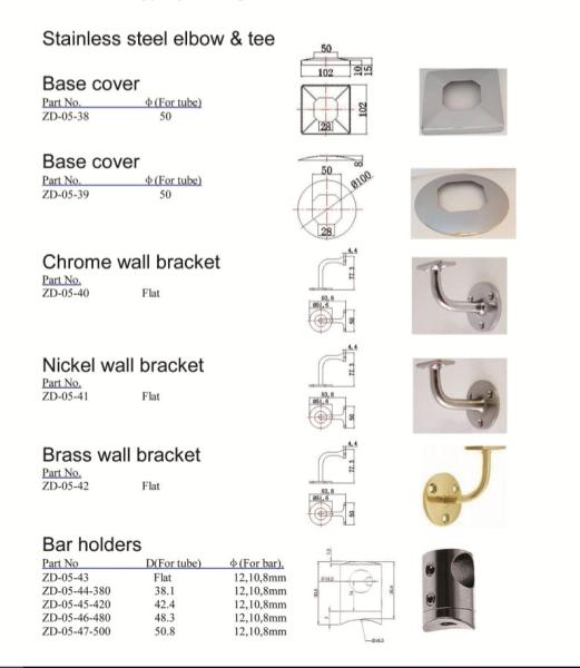 Stainless steel cover base/cover base/stainless steel elbow/stainlee steel tee