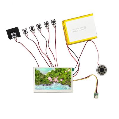 Display TFT de 4,3 pulgadas con pantalla de pantalla de video LCD 800x480 350 nits Brillo
