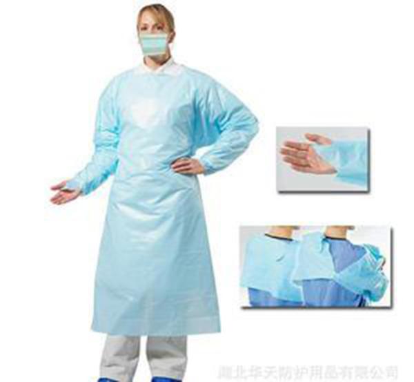 Disposable surgical gown,CPE surgical gown,Non-woven surgical gown,Used in hospital or clinic for protection