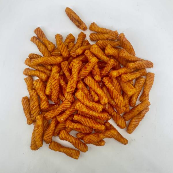 Crunchy Rice Crackers With Spicy Kick Rectangular Shape For Snacking