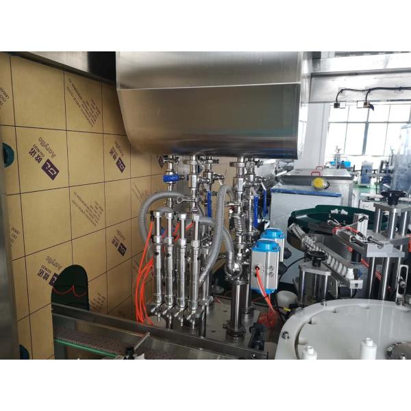 2000BPH 50-500ml PLC Control Monoblock Filling Capping Machine for Roll-on Bottles
