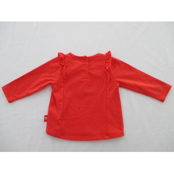 Cotton Jersey Baby Printed T Shirts Frills Along Armholes