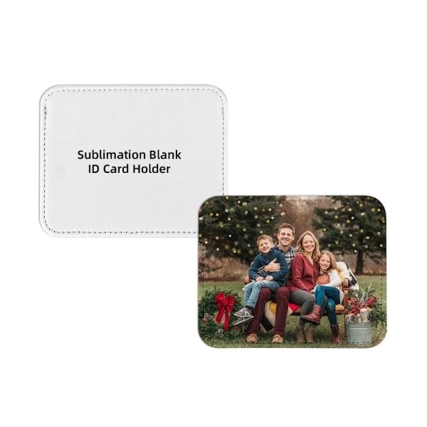 Custom Leather Cardholder Sublimation Leather ID Credit Card Holder