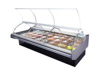 O supermercado fino do armário do alimento da grande capacidade indica a cor do tamanho do refrigerador do congelador personalizada