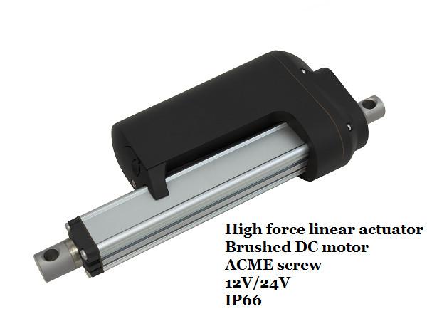 12v /24v feedback electric actuators with gear motor, hot sale linear actuators with clutch, IP65