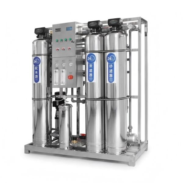 1000LPH Multi-Media Stainless Steel RO Plant With Intelligent 3-Tank