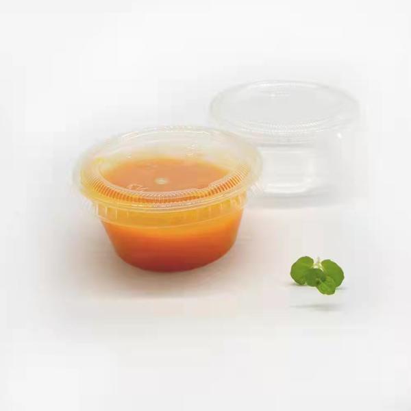 copos 2oz descartáveis biodegradáveis afastados 62mm para o batido frio congelado do café da bebida