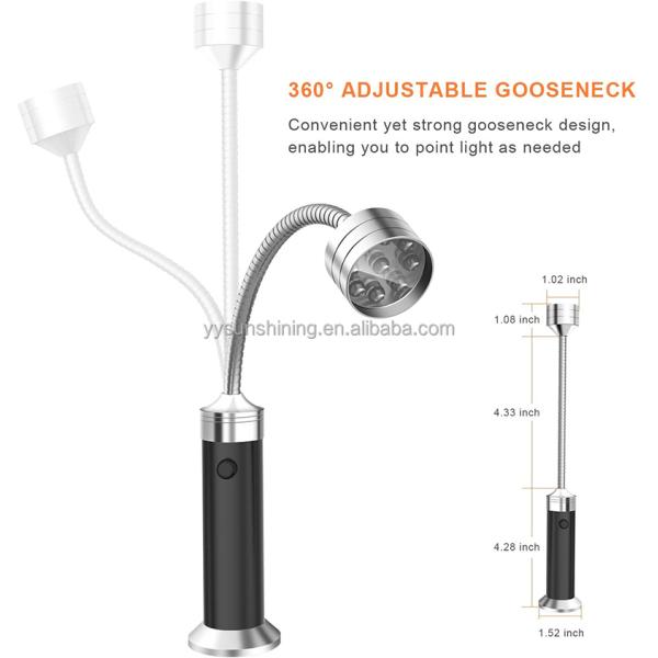 Camping Barbecue Cooking Megnetic Base Installation Flexible Neck Grill LED BBQ Light